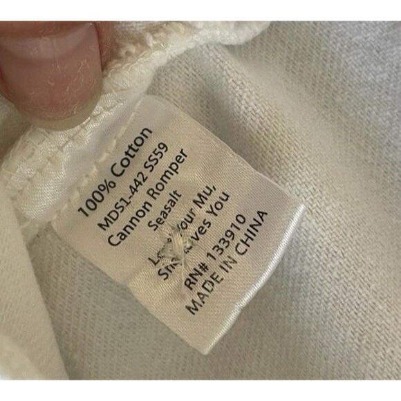Show Me Your MuMu White Denim 100% Cotton Cannon Romper Size XS Extra Small - Picture 13 of 15